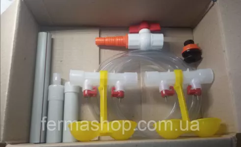 Готовые системы ниппельного поения (круглая труба) №1 Готовые системы ниппельного поения (круглая труба) №1