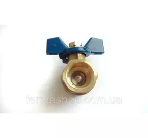 Кран латунный шаровый 1/2" Кран латунный шаровый 1/2"