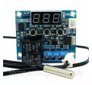 Терморегулятор цифровой WX-101 бескорпусной DC12V/DC5V (-40...+120) 0.1 градус Терморегулятор цифровой WX-101 бескорпусной DC12V/DC5V (-40...+120) 0.1 градус
