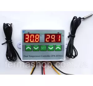 Термостат двухзонный ZFX-ST3012, 220В. Термостат двухзонный ZFX-ST3012, 220В.