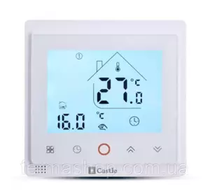 Терморегулятор программируемый Castle с функцией Wi-Fi AC603H (Белый) Терморегулятор программируемый Castle с функцией Wi-Fi AC603H (Белый)