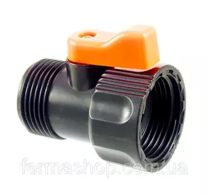 Кран шаровый пластиковый 3/4" нар. х 3/4" внут. Кран шаровый пластиковый 3/4" нар. х 3/4" внут.