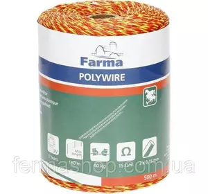 Шнур для электропастуха 500 м, 3x0,16 мм, Farma, Польша Шнур для электропастуха 500 м, 3x0,16 мм, Farma, Польша