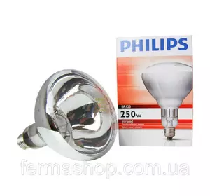 Лампа инфракрасная Philips, белая 250W Лампа инфракрасная Philips, белая 250W
