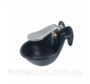 Поилка чашечная чугунная с языком из нержавеющей стали для КРС Поилка чашечная чугунная с языком из нержавеющей стали для КРС