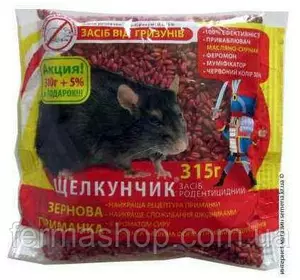 Щелкунчик от мышей (зерно отрава 315 г) Щелкунчик от мышей (зерно отрава 315 г)