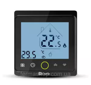 Терморегулятор программируемый Castle с функцией Wi-Fi AC603H (Черный) Терморегулятор программируемый Castle с функцией Wi-Fi AC603H (Черный)