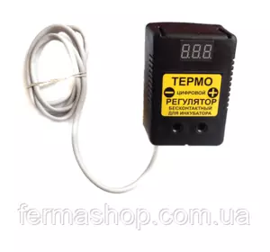 Регулятор температуры для инкубатора на 10 А , 2,2 кВт. Регулятор температуры для инкубатора на 10 А , 2,2 кВт.