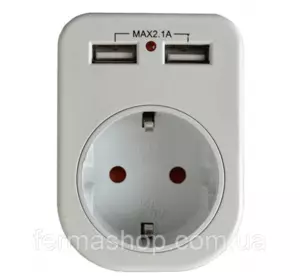 Розетка с двумя USB гнездами Розетка с двумя USB гнездами