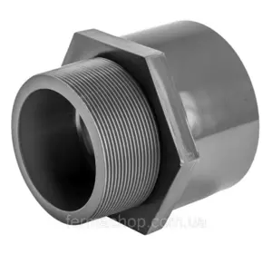 Муфта с наружной резьбой, d50х1-1/2" Муфта с наружной резьбой, d50х1-1/2"