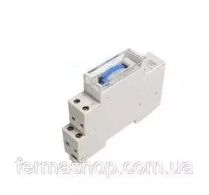 Таймер Lemanso на DIN-рейці механічний 16A-1NO+1NC (LM6354) Таймер Lemanso на DIN-рейці механічний 16A-1NO+1NC (LM6354)