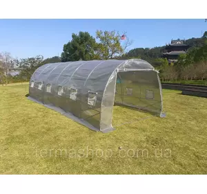 Садовая теплица с UV-12 пленкой 18 м2 (6х3х2м) BASS POLSKA, Серая Садовая теплица с UV-12 пленкой 18 м2 (6х3х2м) BASS POLSKA, Серая