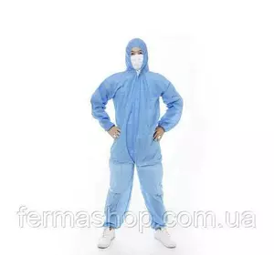 Одноразовая защитная одежда с капюшоном на молнии, 50 г/м2, XL Одноразовая защитная одежда с капюшоном на молнии, 50 г/м2, XL