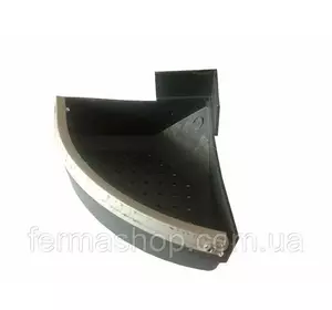 Лотковая кормушка для кроликов угловая 0,4 л / 0,3 кг, пластик Лотковая кормушка для кроликов угловая 0,4 л / 0,3 кг, пластик