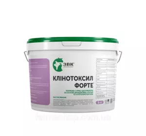 Суміш адсорбуюча «Клінотоксил Форте» на основі дріжджових стінок з гепатопротектором 5 кг Суміш адсорбуюча «Клінотоксил Форте» на основі дріжджових стінок з гепатопротектором 5 кг
