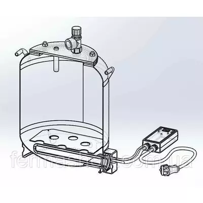 Набор для электрического автоклава: тэн для автоклава  2 кВт и электронный блок управления автоклавом