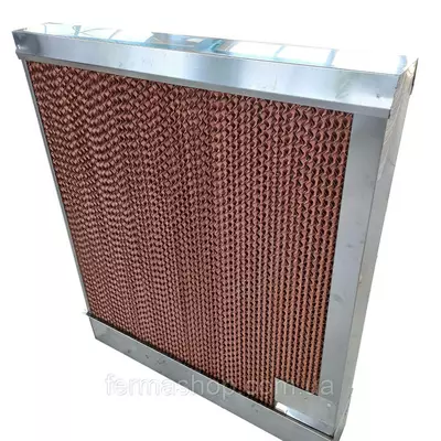 Бумажная охлаждающая панель(испарительный водяной охладитель) для крольчатника, птичника, теплиц 63х15х95 см.