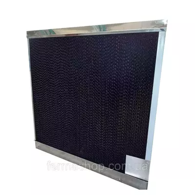 Бумажная охлаждающая панель(испарительный водяной охладитель) для крольчатника, птичника, теплиц 63х15х80 см.